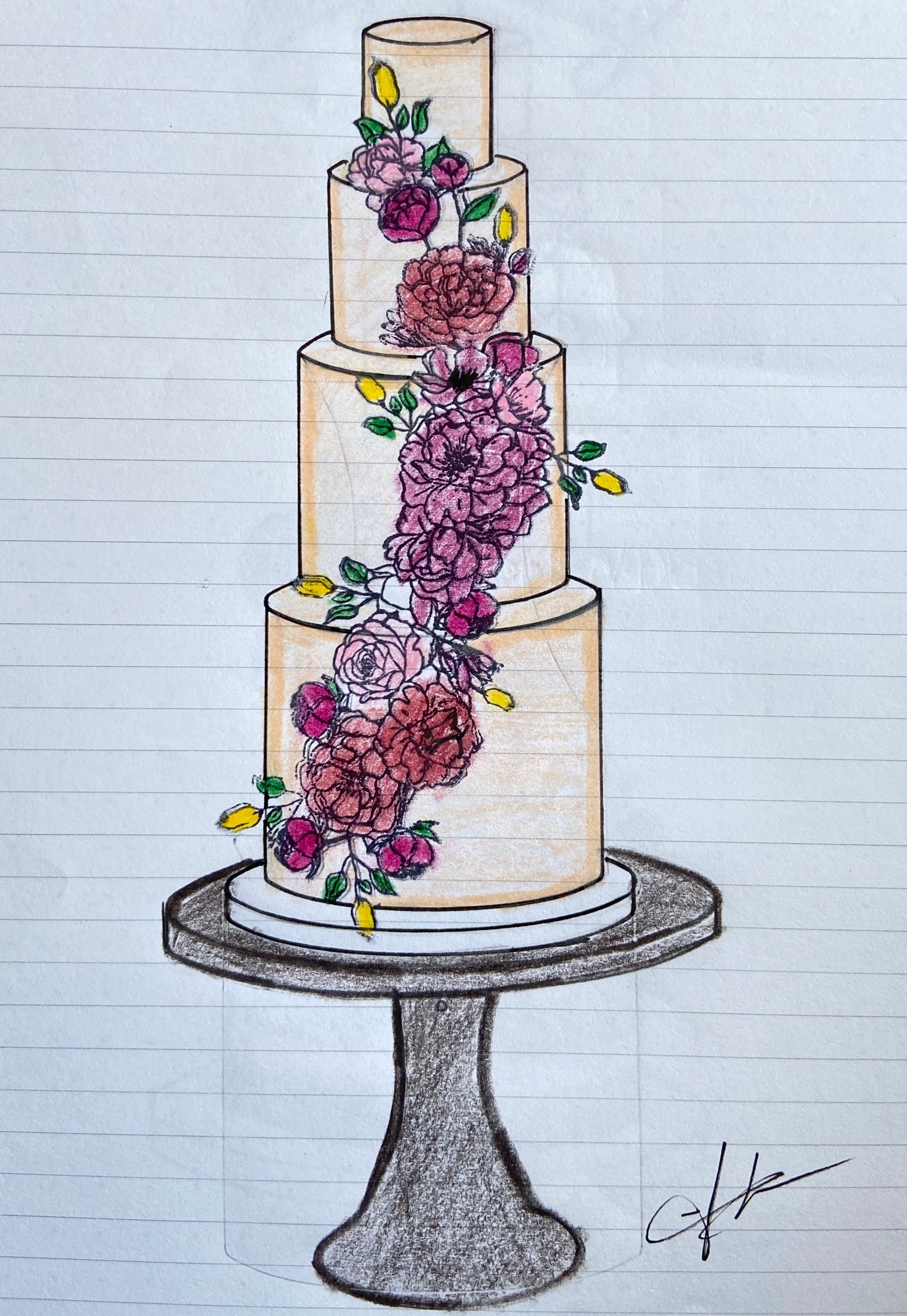 Sketch Art Cake  CakeCentralcom