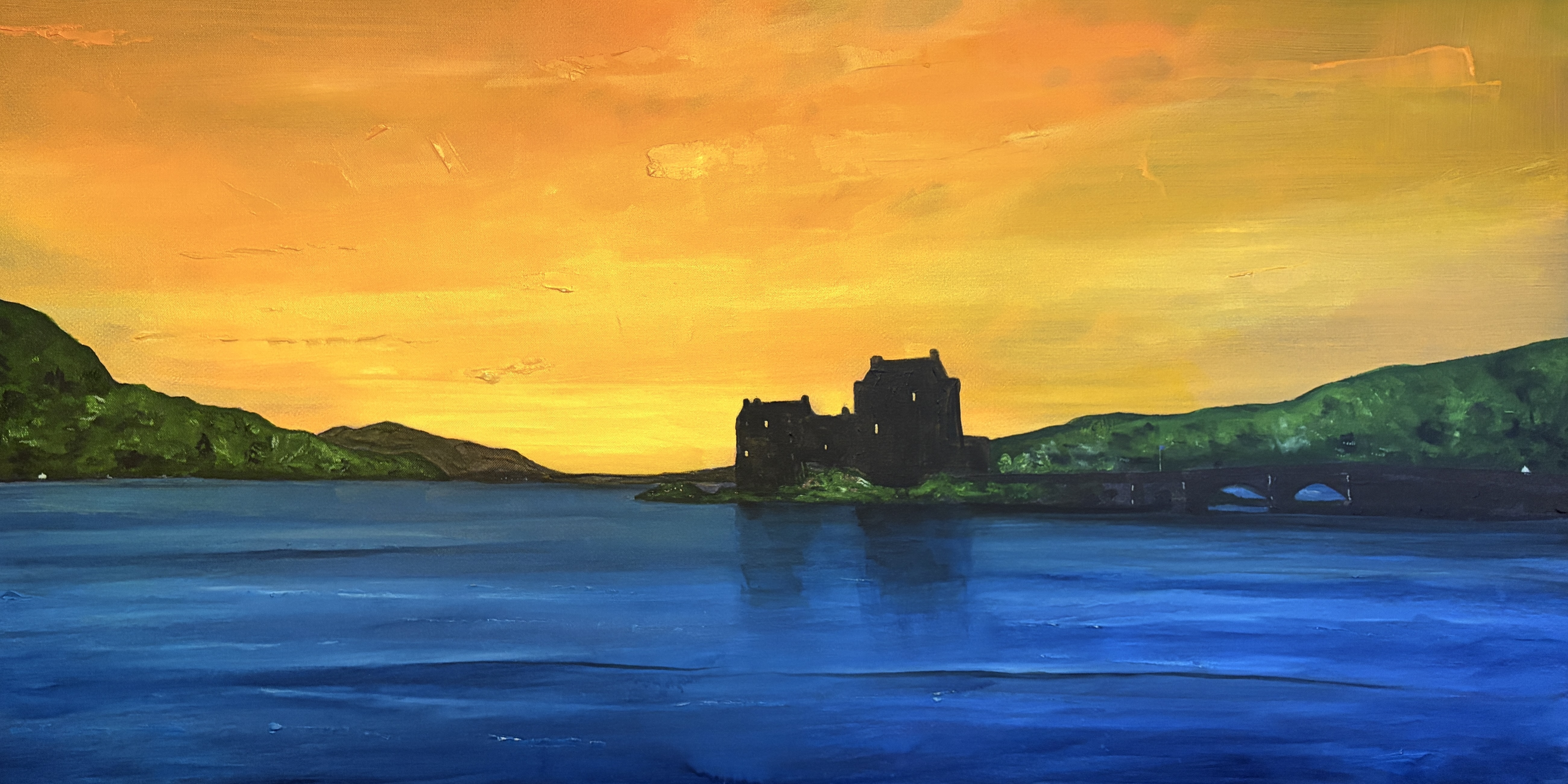 Commission a Bespoke Original Scottish Landscape Painting - Foto aus der Bewertung von Andy W.