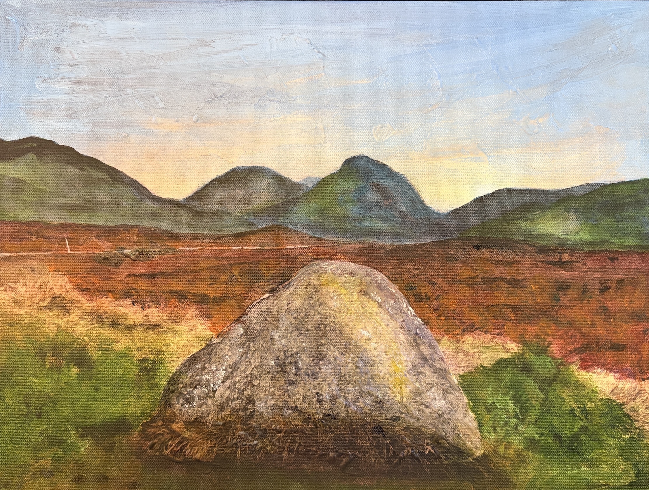 Commission a Bespoke Original Scottish Landscape Painting - photo from Anne's review